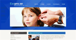 Desktop Screenshot of earpro.se
